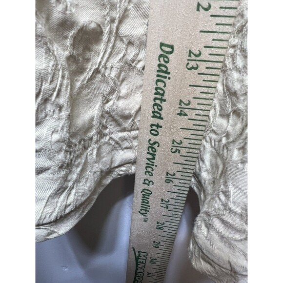 Anne Klein Blazer Beige Two Button Embossed Size 24W Vintage? - Picture 5 of 6